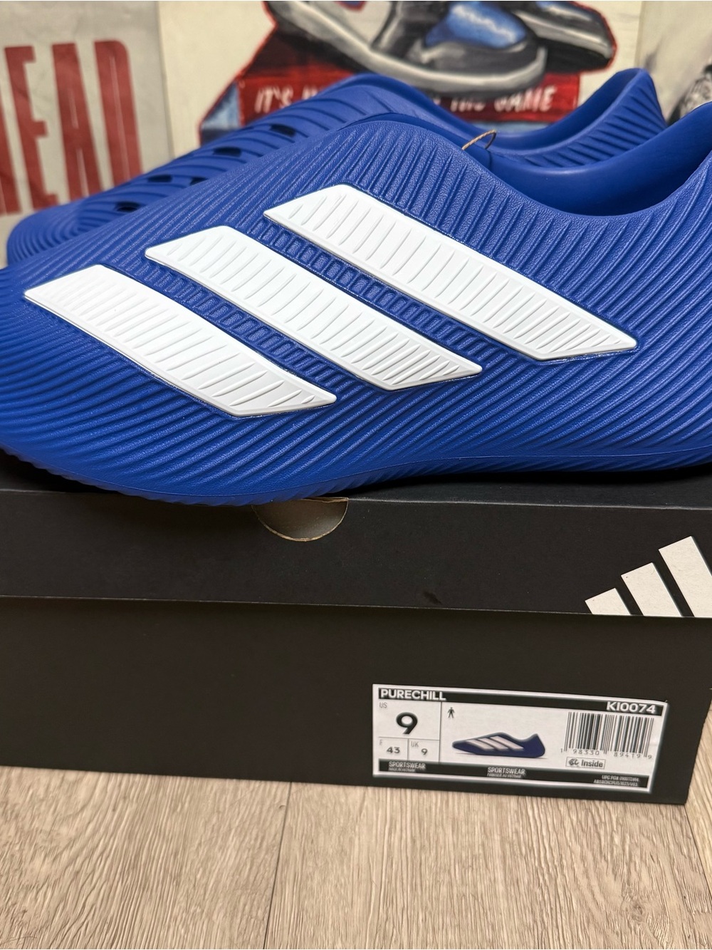 New adidas PureChill Runner Shoes Mens 8, 9, 10 KI0074 Royal Blue White